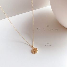 Zircon rose neck chain clavicle chain cool wind (Option: With Zircon-1style)
