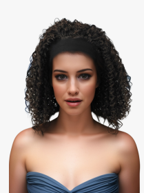 Self-pickup Especially Yours Curly Headband Wig Shoulder-Length Layers Of Natural Spiral Curls With Full, Bouncy Volume, Comfy Stretch Band Runwa (Option: 4A)