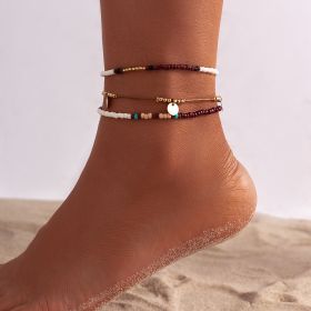 Bohemian Multi-layer Beaded Foot Ornaments Anklet (Option: 03style Mixed)