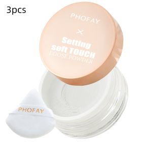 PHOFAY Setting Soft Touch Loose Powder (Option: 3PCS-01)