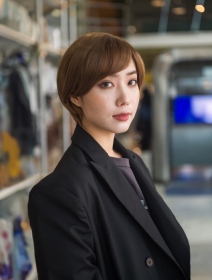 8 Inch Straight Short Bob Hair Flat Bangs Cute Central Dot Skin Top Heat Resistant Synthetic Wigs Natural Black --Only Supports Self-pickup. (Option: SUE156H)