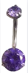 Belly Button (Color: Purple)